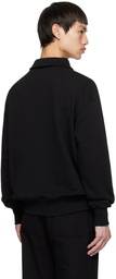 Uniform Bridge Black Half-Zip Sweatshirt