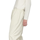 Jil Sander White Pull-Up Trousers