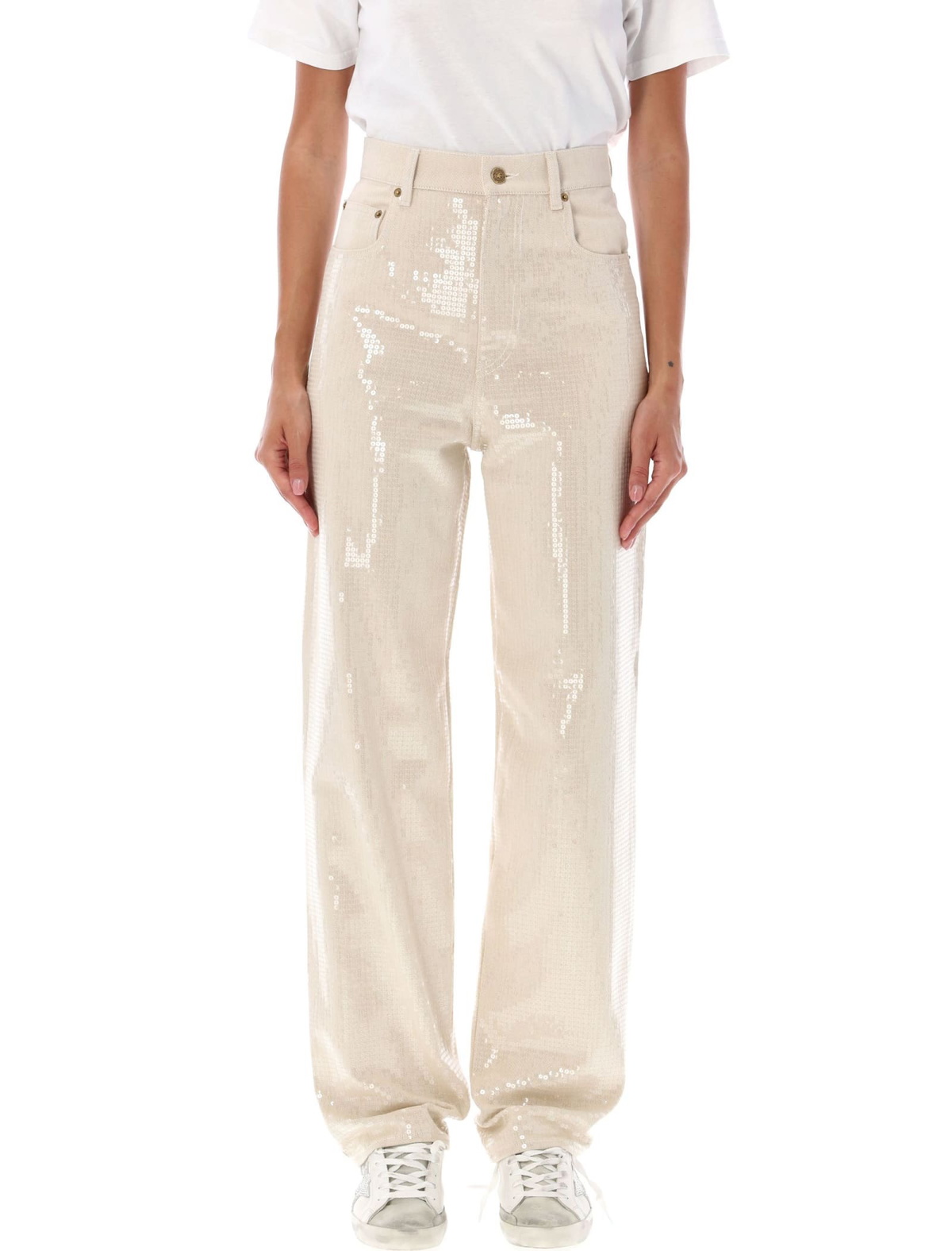 GOLDEN GOOSE wide leg flavia jeans for Black Golden Goose