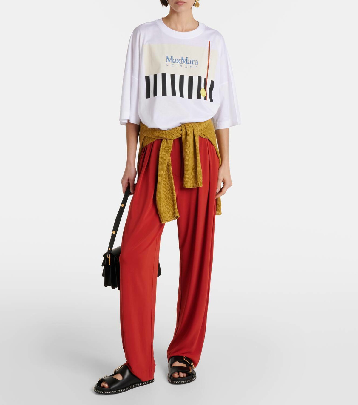 マックスマーラ Satrapo printed cotton T-shirt Max Mara Satrapo printed cotton jersey T-shirt Max Mara