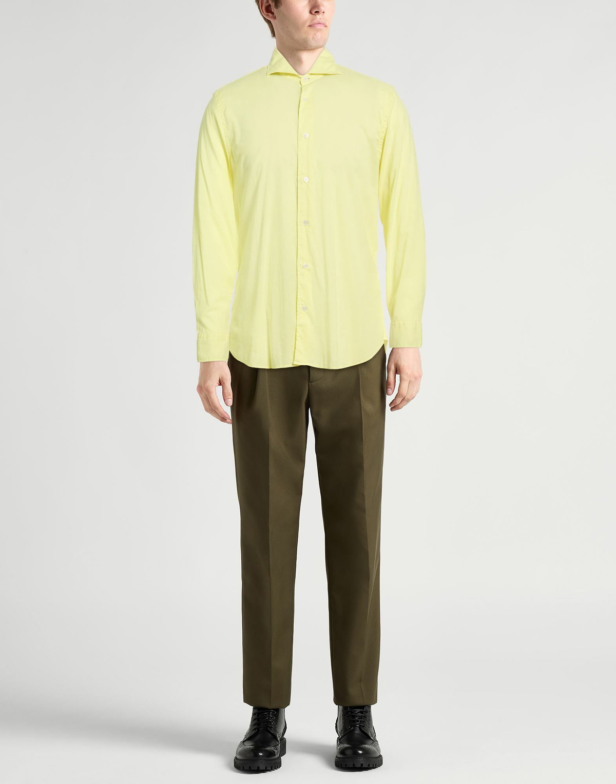 Fedeli Mens Shirt in Yellow