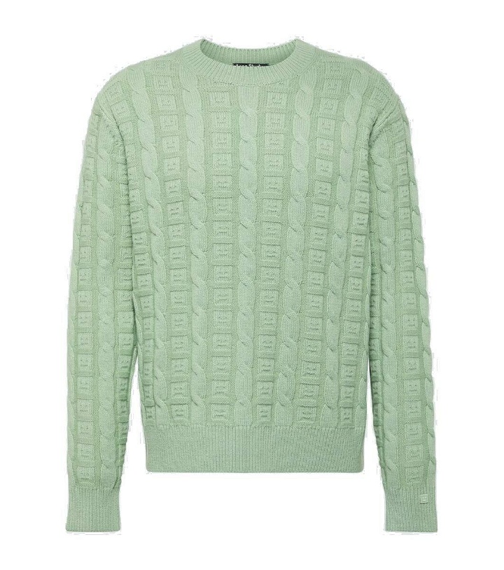 Photo: Acne Studios Cable-knit wool-blend sweater