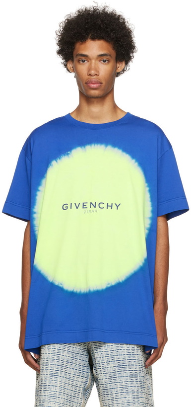 Photo: Givenchy Blue Cotton T-Shirt