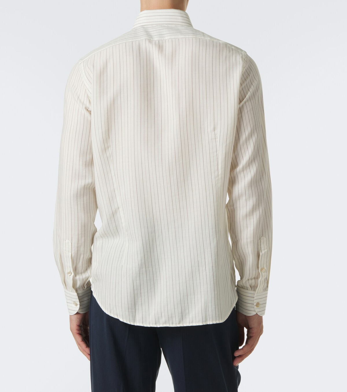 Eleventy Striped twill shirt