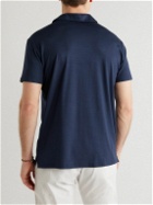 Derek Rose - Basel Stretch Micro Modal Polo Shirt - Blue
