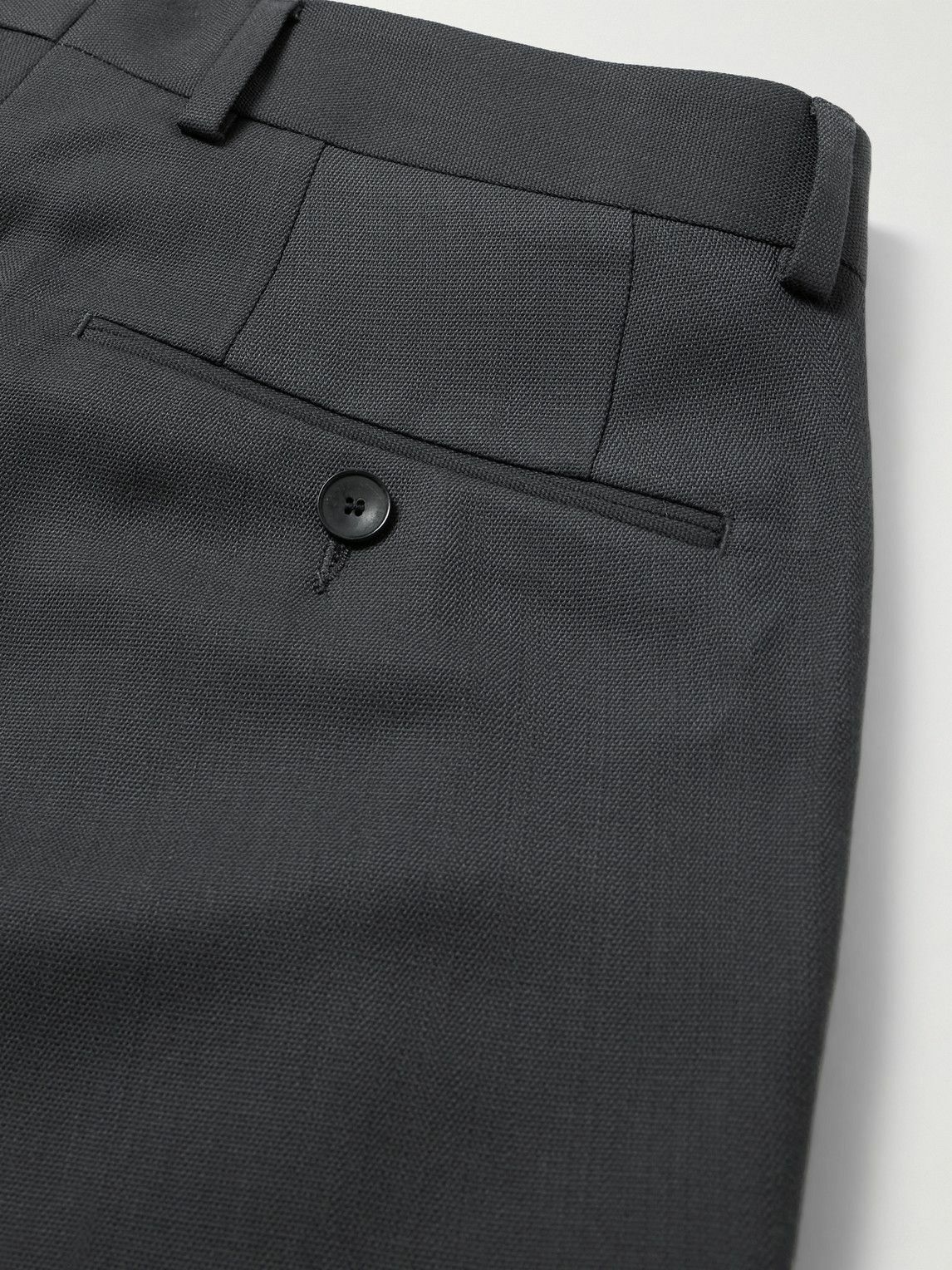 Mr P. - Straight-Leg Pleated Twill Suit Trousers - Gray