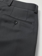 Mr P. - Straight-Leg Pleated Twill Suit Trousers - Gray