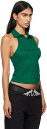Mowalola Green Thong Polo Tank Top