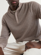 N.PEAL - Cashmere and Silk-Blend Shirt - Brown