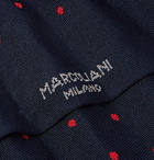 Marcoliani - Polka-Dot Cotton-Blend Socks - Blue