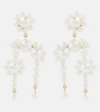 Sophie Bille Brahe - Fontaine de Marguerites 14kt gold and pearls earrings