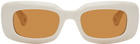 Lanvin White Rectangular Sunglasses