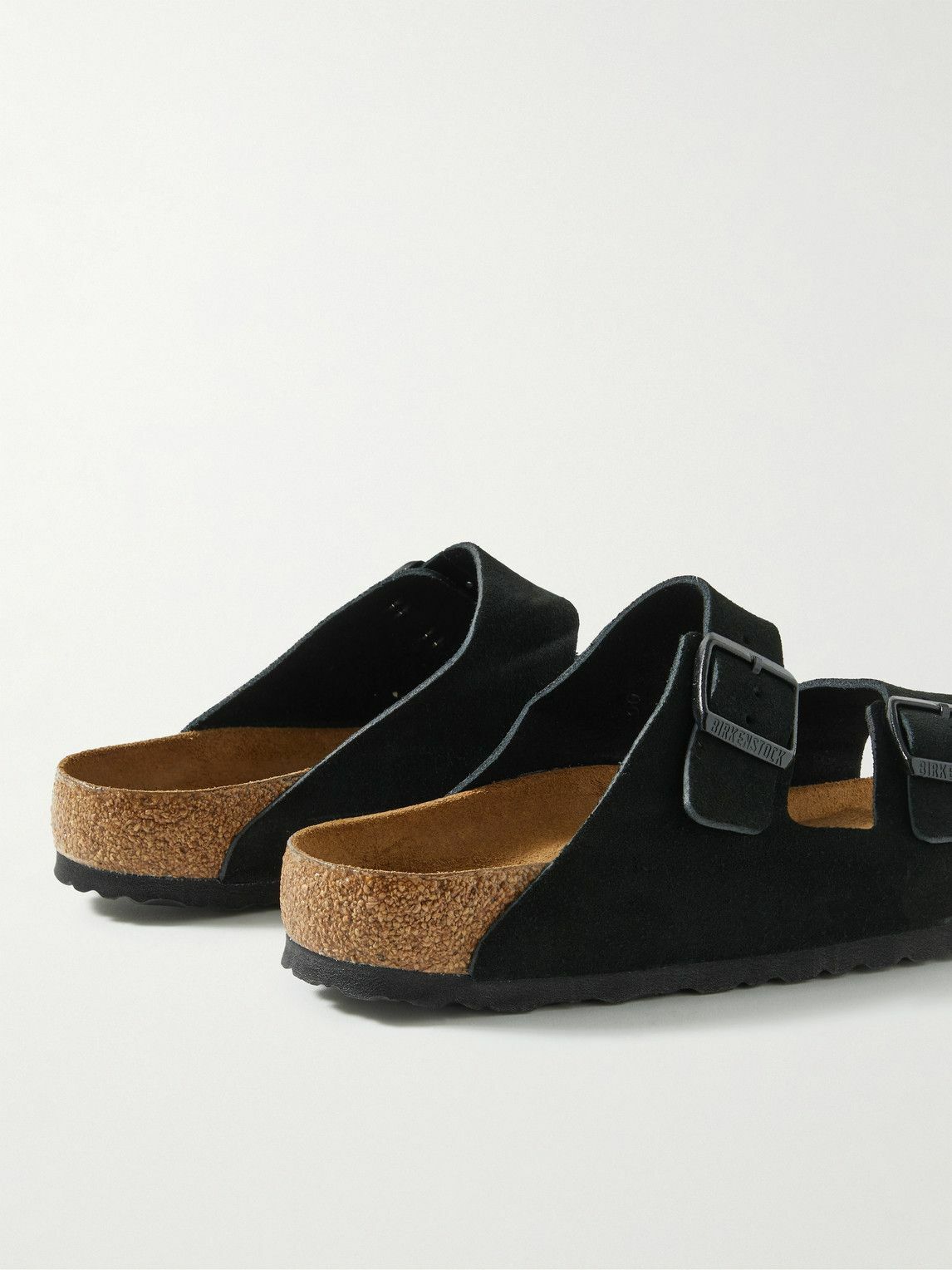 BIRKENSTOCK - Arizona Suede Sandals - Black