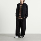 YMC Men's Cruiser Check Shirt Jacket in Black/Charcoal