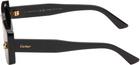 Cartier Black 'Panthère de Cartier' Sunglasses