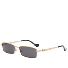 Gucci Women's Eyewear GG1600S Sunglasses in Gold/Grey 