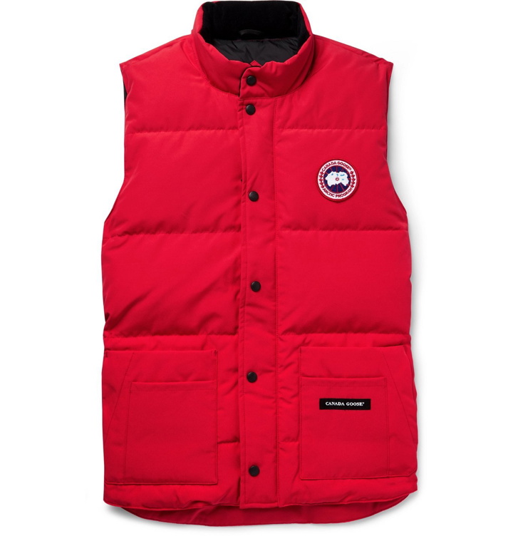 Photo: Canada Goose - Slim-Fit Freestyle Crew Quilted Arctic Tech Down Gilet - Red