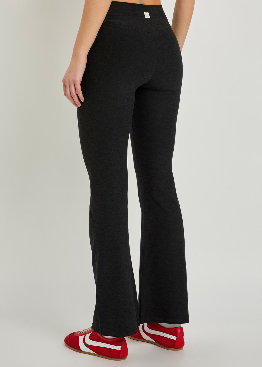 Vuori Elevation Rhythm Flare Stretch-jersey Leggings Black