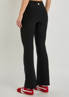 Vuori Elevation Rhythm Flare Stretch-jersey Leggings Black