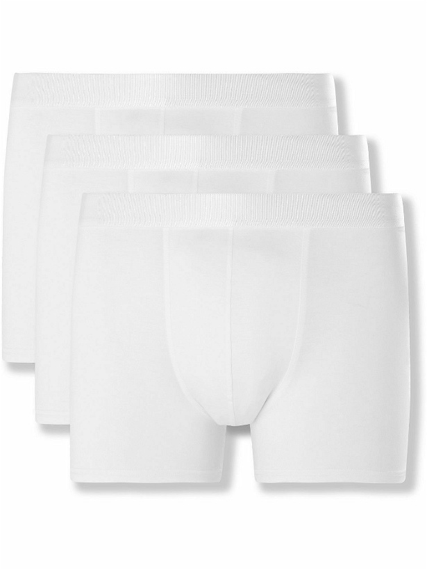 Photo: CDLP - Three-Pack Stretch-Lyocell Jersey Boxer Briefs - White