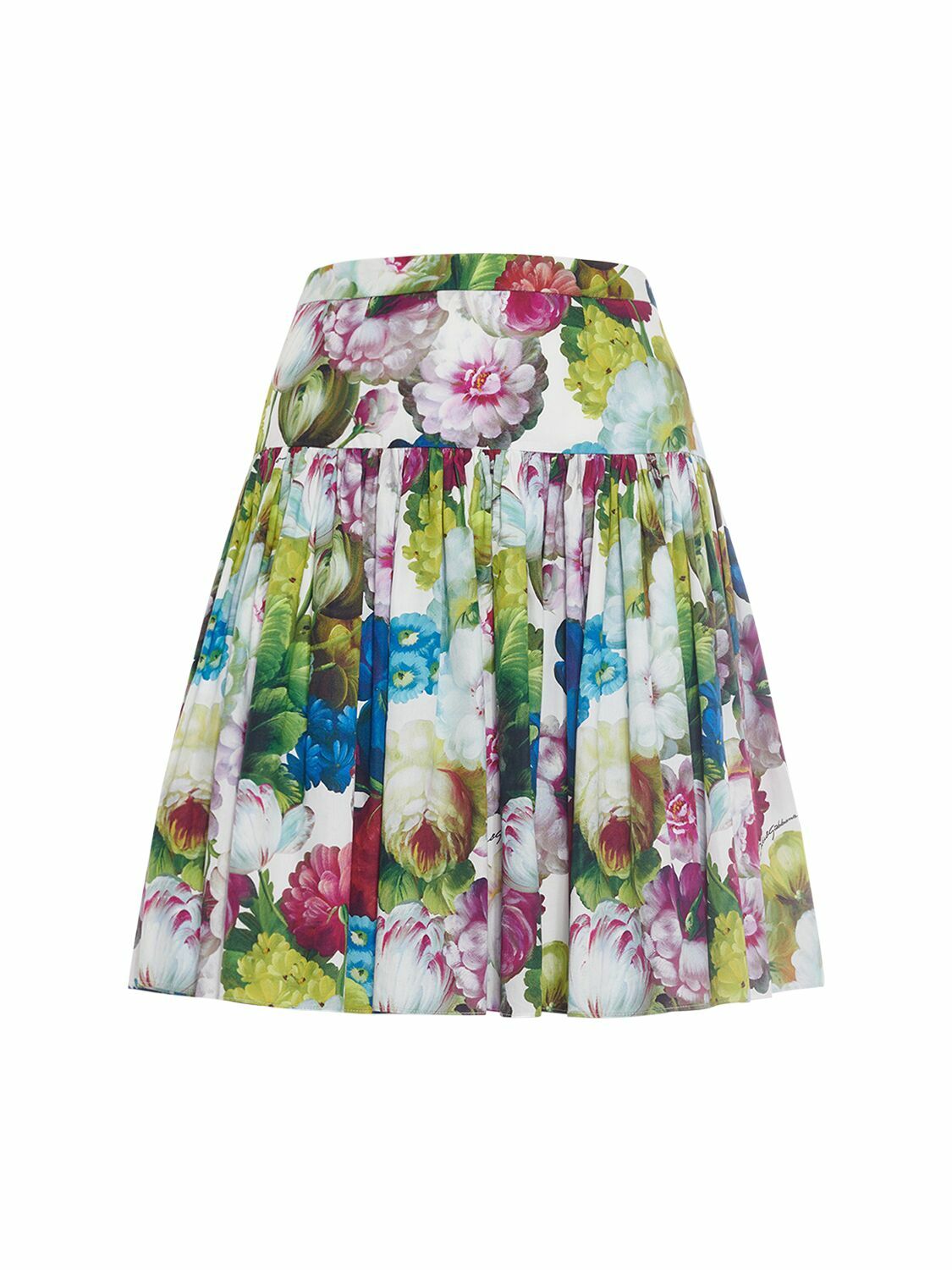【送料&関税込】Dolce & Gabbana Cotton Mini-skirt Dolce & Gabbana logo-print cotton-blend Miniskirt | White