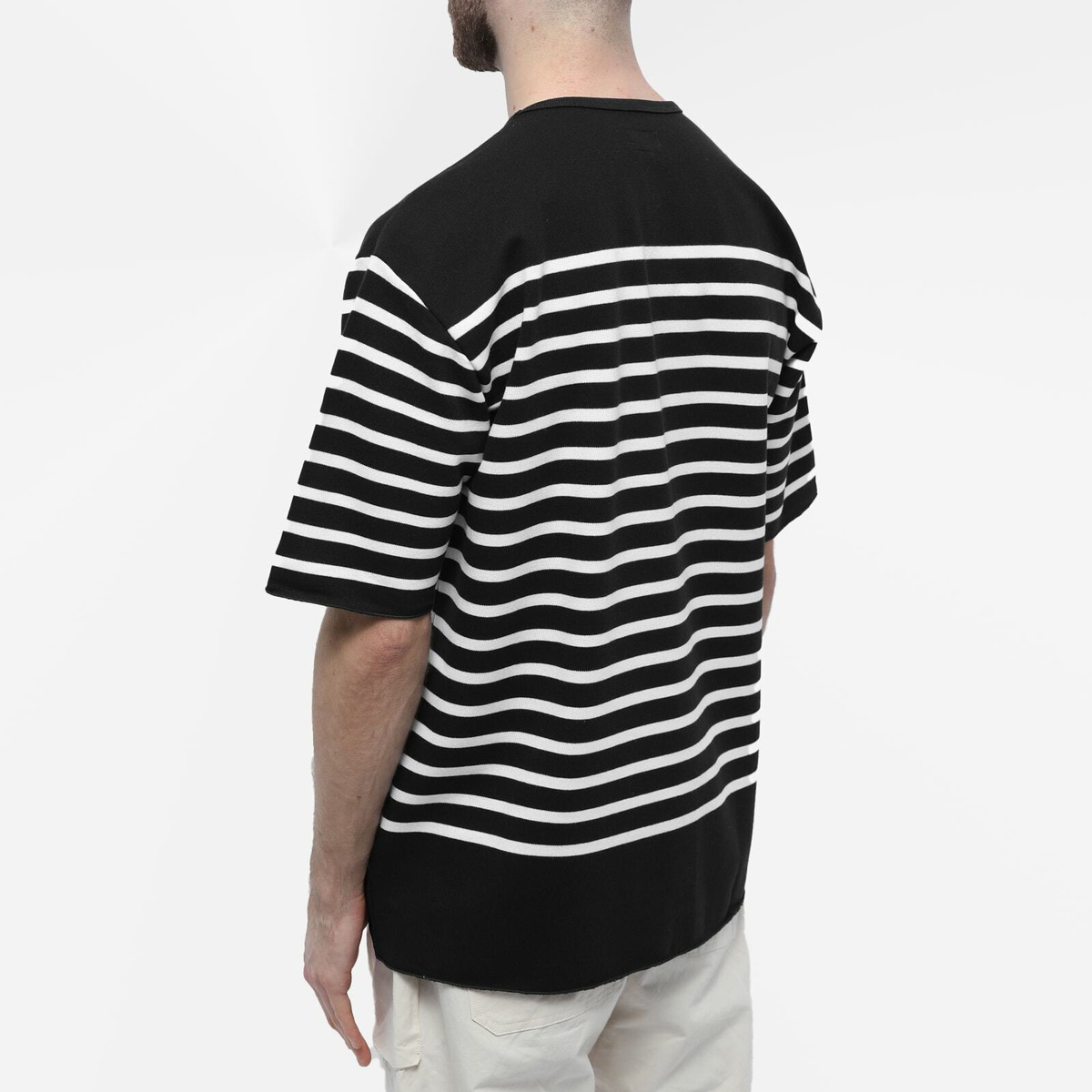 Arpenteur Men s Pontus T Shirt in Midnight White Stripe