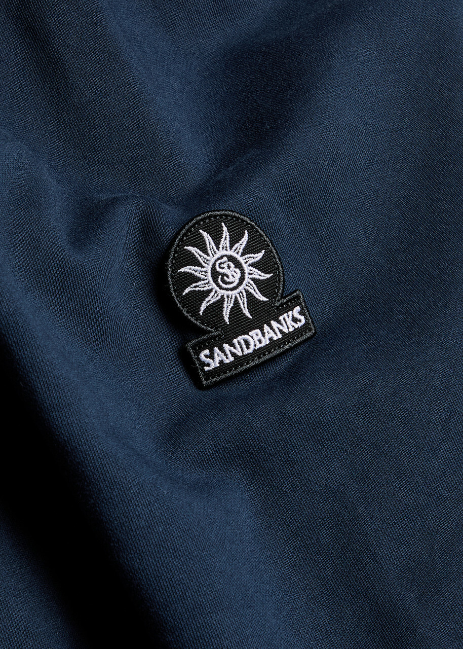 Sandbanks Cotton Half-zip Sweatshirt Navy