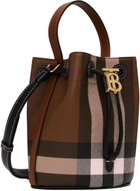 Burberry Brown Mini 'TB' Bucket Bag