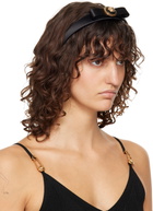 Versace Black Gianni Ribbon Headband