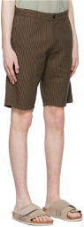 ASPESI Brown Cotton Shorts