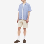 A.P.C. Men's Edd Stripe Vacation Shirt in Blue