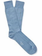 Paul Smith - Ribbed Organic Cotton-Blend Socks