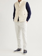 Brunello Cucinelli - Quilted Cotton-Twill Down Gilet - Neutrals