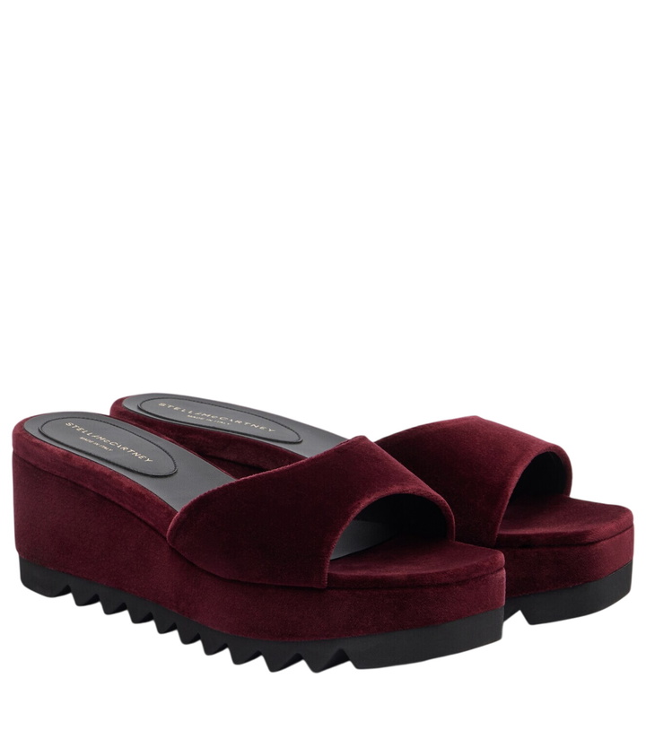 Photo: Stella McCartney Sneak Elyse velvet wedge mules