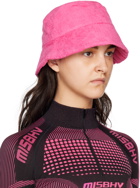 MISBHV Pink Towelling Monogram Bucket Hat