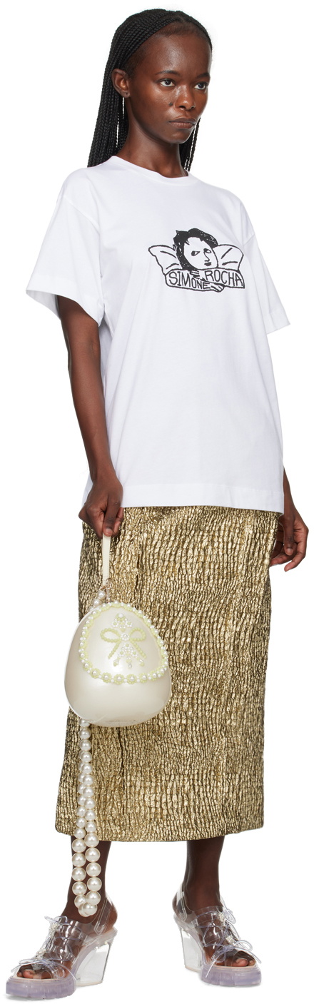Simone Rocha White Graphic Project T-Shirt Simone Rocha