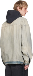 Balenciaga Gray Oversized Denim Jacket
