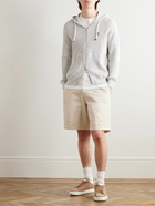 Brunello Cucinelli - Straight-Leg Cotton-Twill Bermuda Shorts - Neutrals