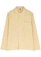 Tekla Unisex Poplin Pyjama Shirt Beige