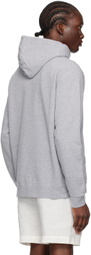 Sunspel Gray Loopback Hoodie