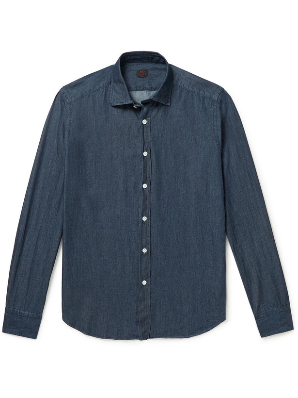 Photo: MP Massimo Piombo - Denim Shirt - Blue