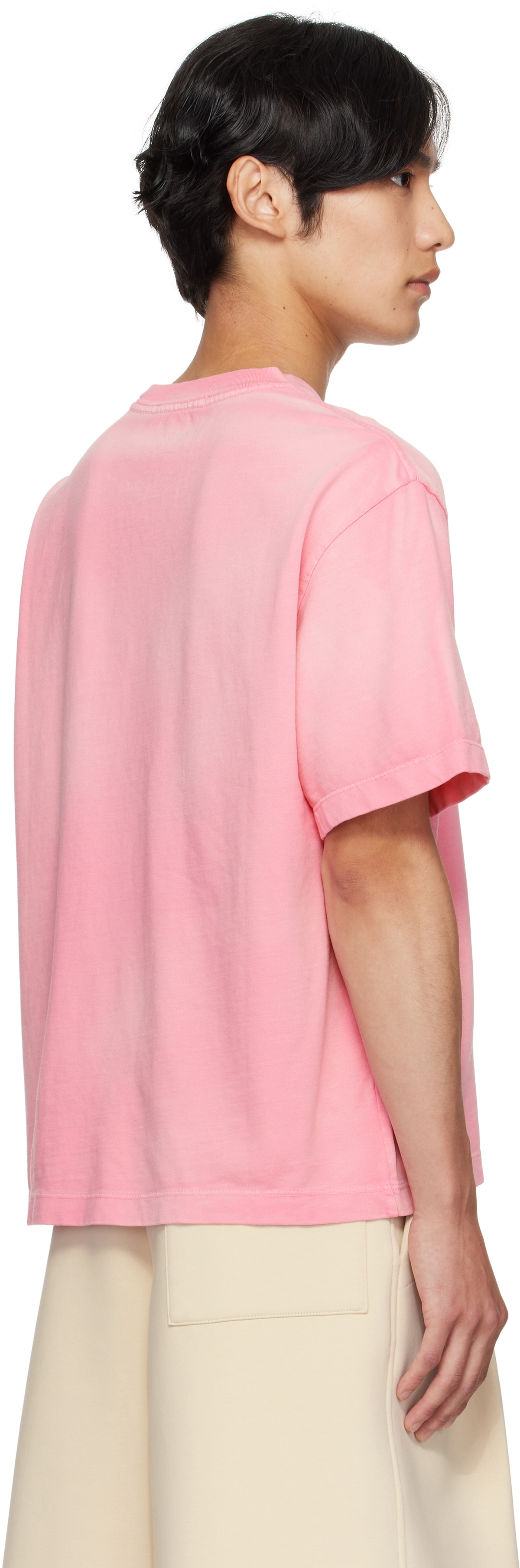 The Elder Statesman Pink Sunbleached Oversized T-shirt