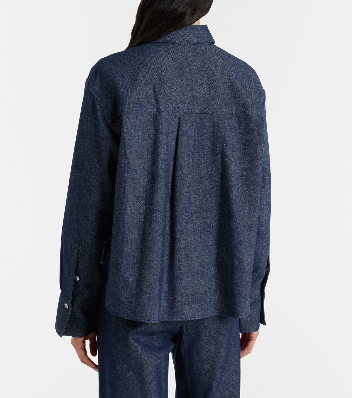 Vince Cotton and linen chambray shirt