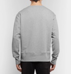 Acne Studios - Fayze Logo-Print Mélange Loopback Cotton-Jersey Sweatshirt - Men - Gray