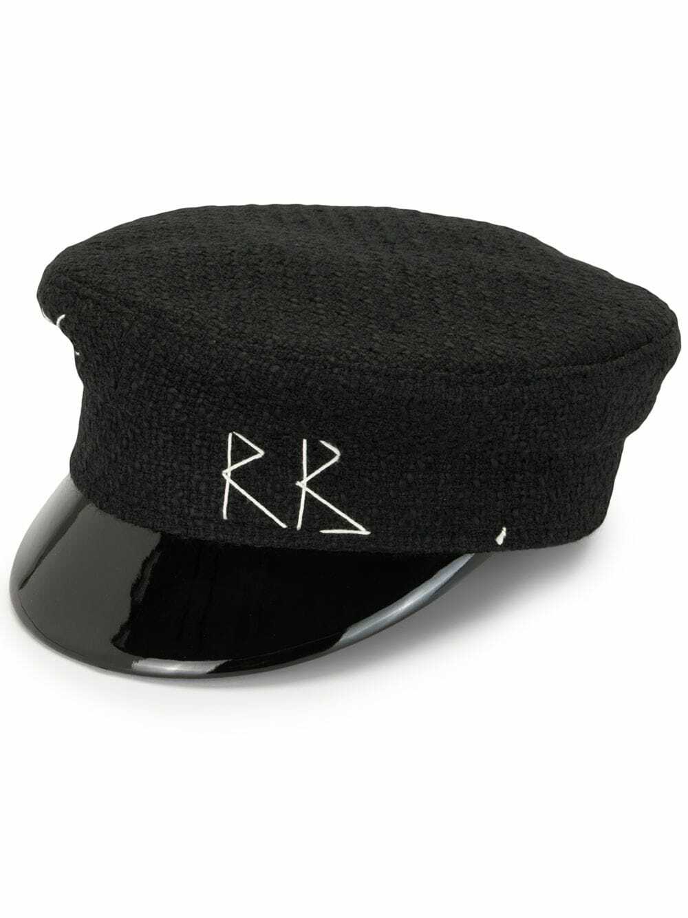 RUSLAN BAGINSKIY - Monogram Embroidered Baker Boy Cap Ruslan Baginskiy