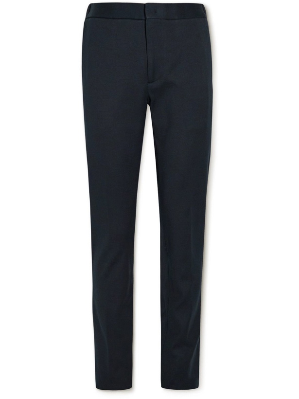 Photo: Loro Piana - Leisure City Cotton-Jersey Trousers - Blue