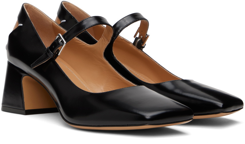 Maison Margiela Black Squared Toe Heels Maison Margiela