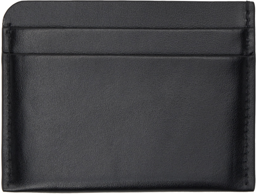 Dries Van Noten Black Leather Card Holder