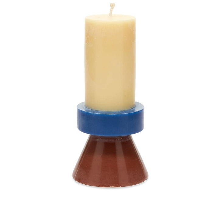 Photo: Yod and Co Stack Candle Tall in Banana/Navy/Chocolate