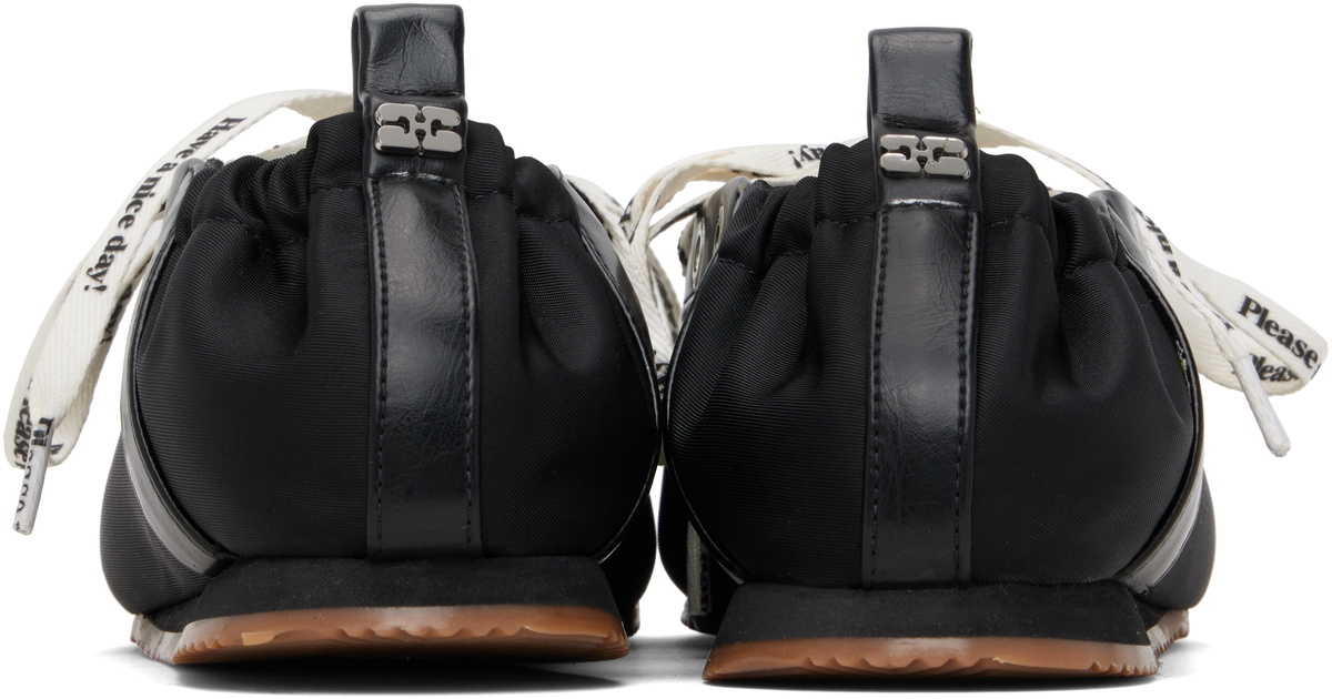 GANNI Black Sporty Ballerina Flats